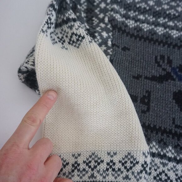 Vintage Knit Winter Speed Skater Outdoor Crewneck Sweater XL - Picture 11 of 12